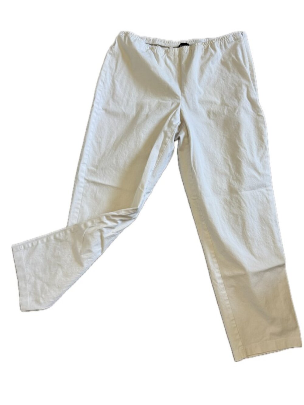 Lounge Pants Eileen Fisher White Super Easy Going Weekenders Sz M